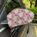 Sweet Pea Flower Pattern Print Car Side Mirror Covers