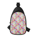 Sweet Pea Flower Pattern Print Sling Bag