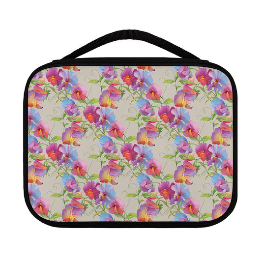 Sweet Pea Flower Pattern Print Classic Bible Case
