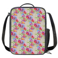 Sweet Pea Flower Pattern Print Crossbody Lunch Bag