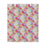 Sweet Pea Flower Pattern Print Curtain