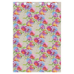 Sweet Pea Flower Pattern Print Curtain