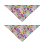 Sweet Pea Flower Pattern Print Dog Bandana