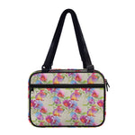 Sweet Pea Flower Pattern Print Double Strap Bible Bag