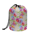 Sweet Pea Flower Pattern Print Drawstring Makeup Bag