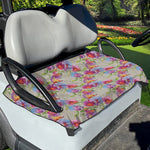 Sweet Pea Flower Pattern Print Golf Cart Seat Cover