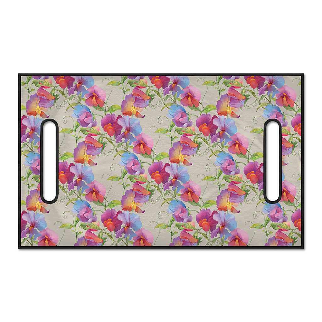 Sweet Pea Flower Pattern Print Golf Cart Seat Cover