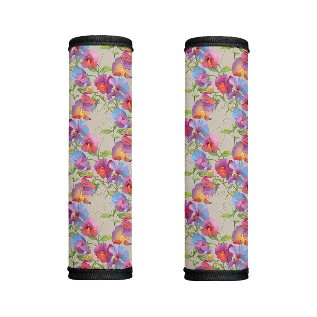 Sweet Pea Flower Pattern Print Handle Covers