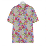 Sweet Pea Flower Pattern Print Hawaiian Shirt