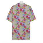 Sweet Pea Flower Pattern Print Hawaiian Shirt