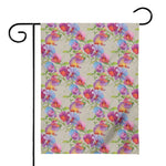 Sweet Pea Flower Pattern Print House Flag