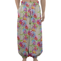 Sweet Pea Flower Pattern Print Lantern Pants