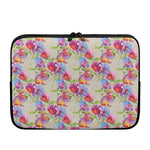 Sweet Pea Flower Pattern Print Laptop Sleeve