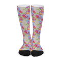 Sweet Pea Flower Pattern Print Long Socks