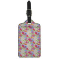 Sweet Pea Flower Pattern Print Luggage Tag
