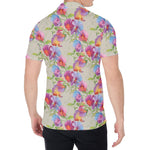 Sweet Pea Flower Pattern Print Men's Shirt