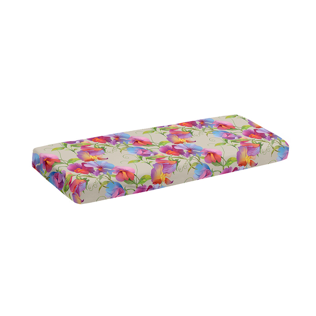 Sweet Pea Flower Pattern Print Piano Keyboard Cover