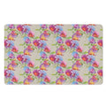 Sweet Pea Flower Pattern Print Polyester Doormat