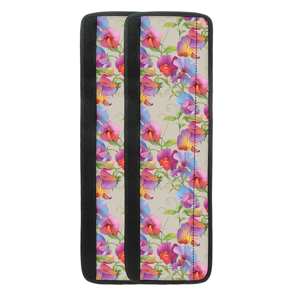 Sweet Pea Flower Pattern Print Refrigerator Handle Covers
