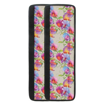 Sweet Pea Flower Pattern Print Refrigerator Handle Covers