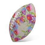 Sweet Pea Flower Pattern Print Rugby Ball