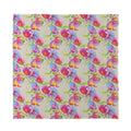 Sweet Pea Flower Pattern Print Silk Bandana