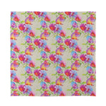 Sweet Pea Flower Pattern Print Silk Bandana