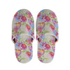 Sweet Pea Flower Pattern Print Slippers