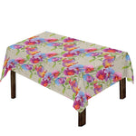Sweet Pea Flower Pattern Print Tablecloth