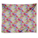 Sweet Pea Flower Pattern Print Tapestry