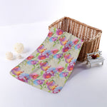 Sweet Pea Flower Pattern Print Towel