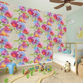 Sweet Pea Flower Pattern Print Wall Sticker