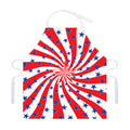 Swirl American Patriotic Star Print Adjustable Apron