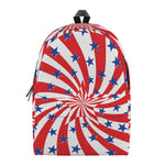 Swirl American Patriotic Star Print Backpack