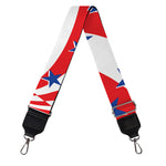 Swirl American Patriotic Star Print Bag Strap