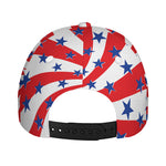 Swirl American Patriotic Star Print Baseball Cap