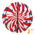 Swirl American Patriotic Star Print Basketball