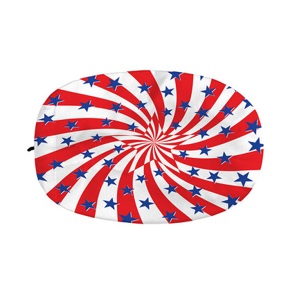 Swirl American Patriotic Star Print Car Side Mirror Covers