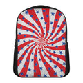 Swirl American Patriotic Star Print Casual Backpack