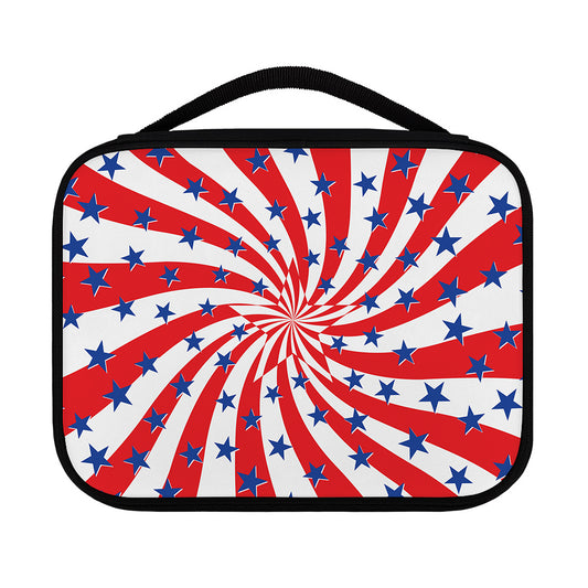 Swirl American Patriotic Star Print Classic Bible Case