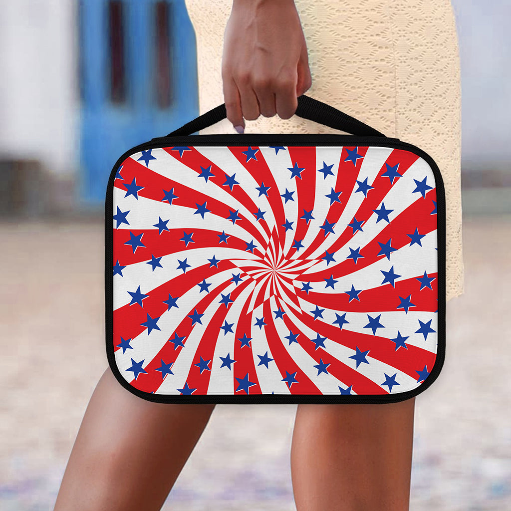 Swirl American Patriotic Star Print Classic Bible Case