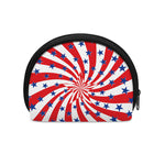 Swirl American Patriotic Star Print Coin Purse