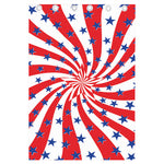 Swirl American Patriotic Star Print Curtain
