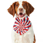 Swirl American Patriotic Star Print Dog Bandana