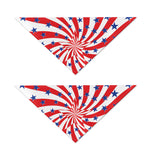 Swirl American Patriotic Star Print Dog Bandana