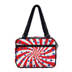 Swirl American Patriotic Star Print Double Strap Bible Bag