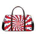 Swirl American Patriotic Star Print Duffel Bag