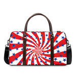 Swirl American Patriotic Star Print Duffle Bag