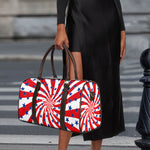 Swirl American Patriotic Star Print Duffle Bag