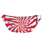 Swirl American Patriotic Star Print Fanny Pack